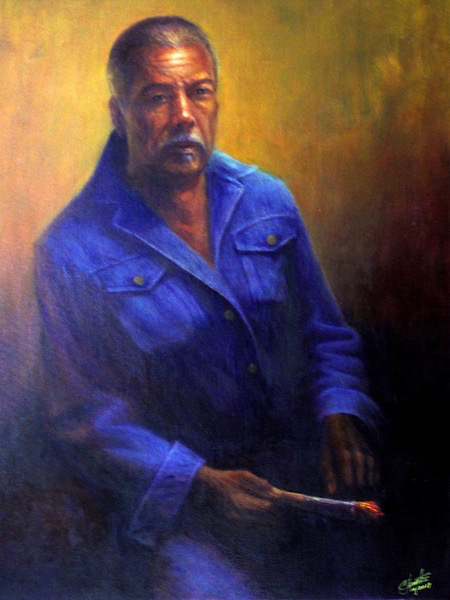 Self-portrait of artist Clemente Ettrick
